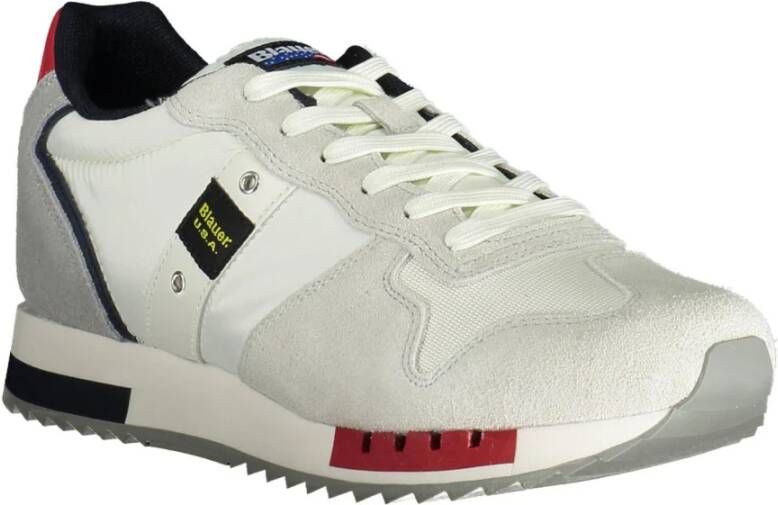 Blauer White Polyester Sneaker Wit Heren