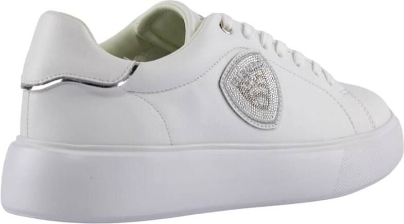 Blauer Witte Klassieke Sneakers White Dames