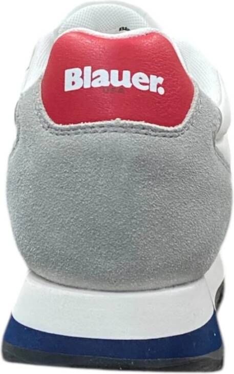 Blauer Witte lage sneakers Rood Marine