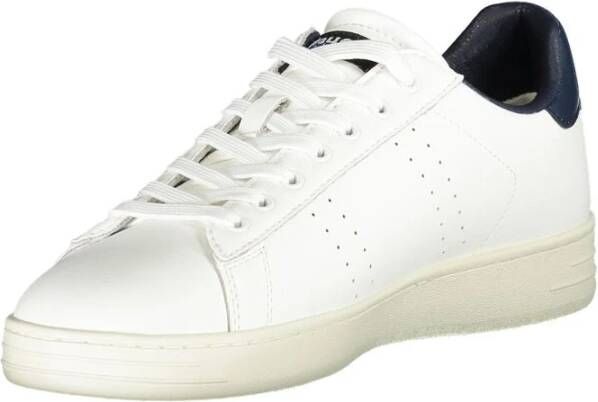 Blauer Witte Leren Heren Sneaker