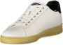 Blauer Witte Leren Heren Sneaker - Thumbnail 4