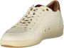 Blauer Witte Leren Heren Sneaker - Thumbnail 2