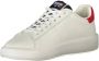 Blauer Witte Leren Heren Sneaker Urban Chic - Thumbnail 2