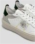 Blauer Witte Leren Sneaker Staten Model Multicolor Heren - Thumbnail 2