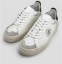 Blauer Witte Leren Sneaker Staten Model Multicolor Heren - Thumbnail 5