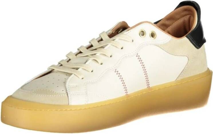 Blauer Witte Polyester Sneaker Eigentijdse Stijl