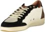 Blauer Witte Polyester Sportsneaker met Contrastdetails Multicolor Heren - Thumbnail 6