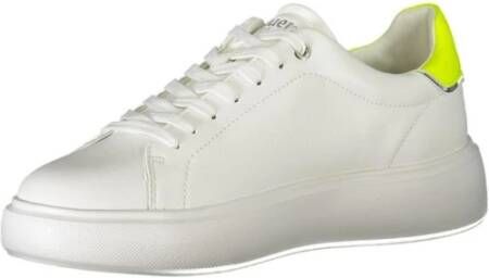 Blauer Witte Polyester Sportschoenen met Logo