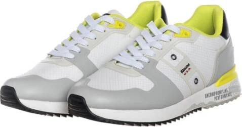 Blauer Witte Sneakers Klassieke Veelzijdige Schoenen Multicolor Heren