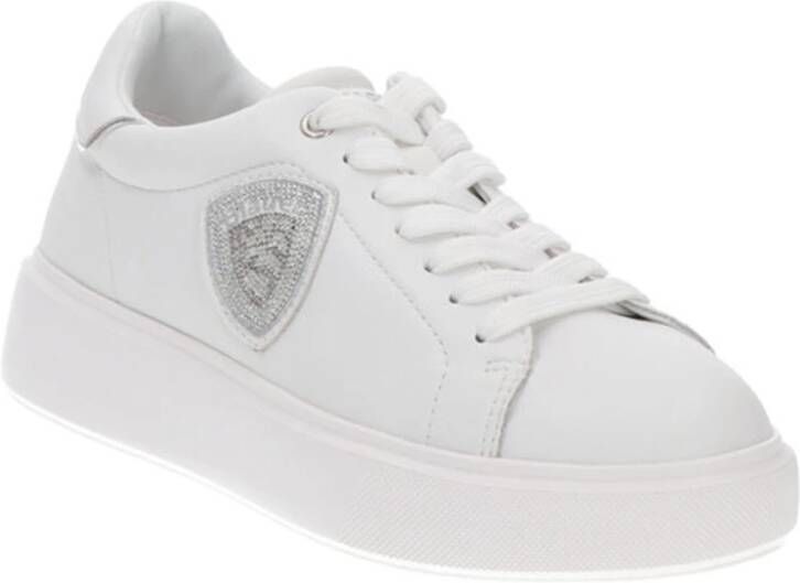 Blauer Witte Sneakers Venus01 voor Dames Wit Dames