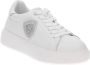 Blauer Witte F3Venus01 Lea Dames Eco Leren Schoenen Wit Dames - Thumbnail 2