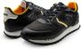 Blauer Zwarte en Oranje Leren Sneakers S4Dixon02 Black Heren - Thumbnail 2