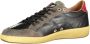 Blauer Zwarte Leren Heren Sneaker - Thumbnail 4