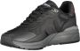 Blauer Zwarte Polyester Sneaker met Contrastdetails - Thumbnail 3