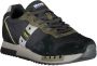 Blauer Zwarte sportsneakers met contrasterende accenten Multicolor Heren - Thumbnail 9