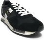 Blauer Zwarte Witte Suède Nylon Hardloopschoenen Black Heren - Thumbnail 2