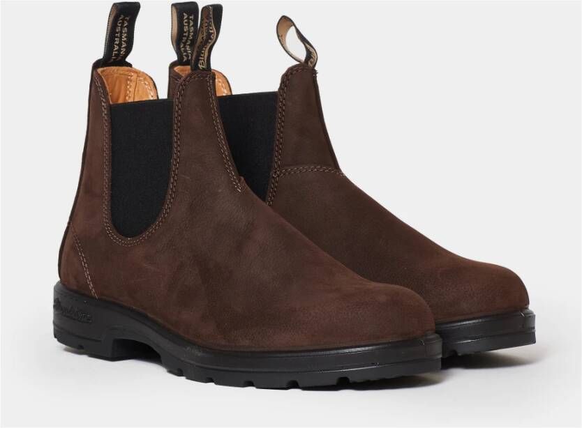 Blundstone Bruine lederen enkellaarsjes Brown Heren