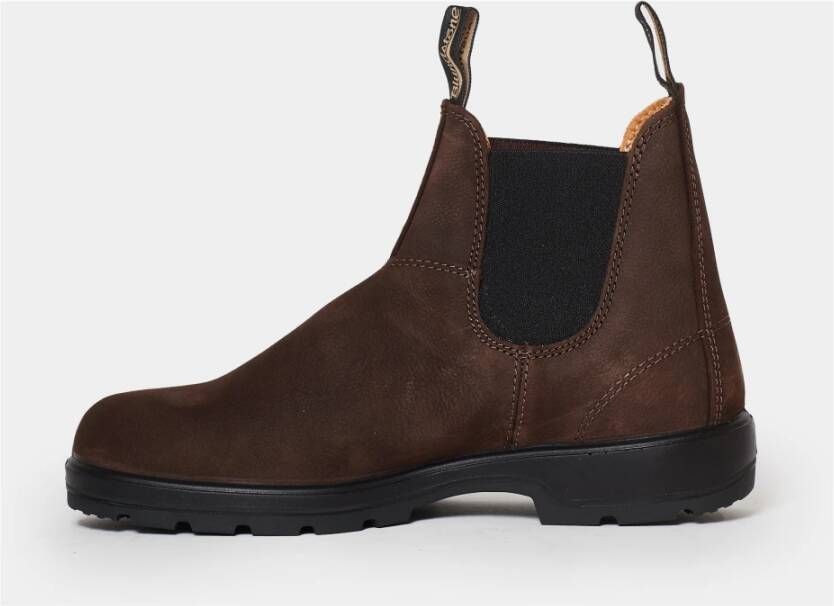 Blundstone Bruine leren enkellaarzen Brown Heren