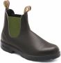 Blundstone Stiefel Boots #519 Stout Brown Leather with Olive Elastic (500 Series)-12UK - Thumbnail 33
