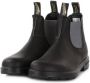 Blundstone Zwarte leren enkellaarsjes met donkerblauwe zijkanten Black Dames - Thumbnail 12