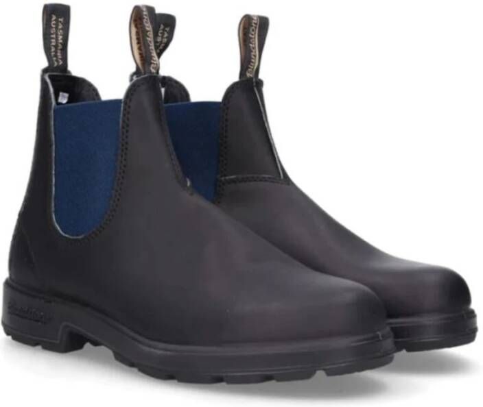 Blundstone 1917.Blk-Navy Platte Schoenen voor Stijlvolle Mannen Zwart Heren