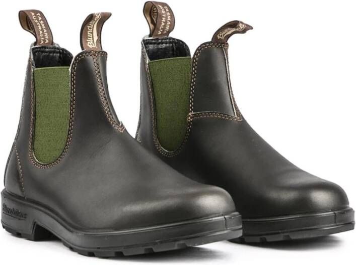 Blundstone Stiefel Boots #519 Leather Elastic (500 Series) Stout Brown Olive-3UK - Foto 10