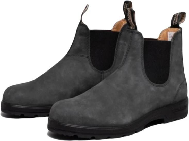 Blundstone Gevoerde Rustieke Zwarte Laarzen Gray Heren