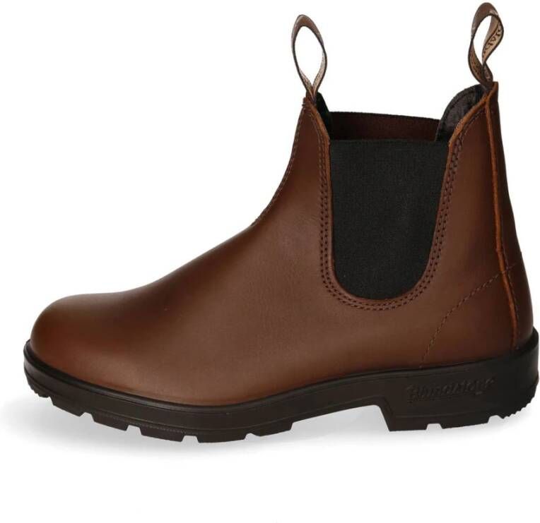 Blundstone Leren Chelsea Boots met Elastische Band Brown Heren