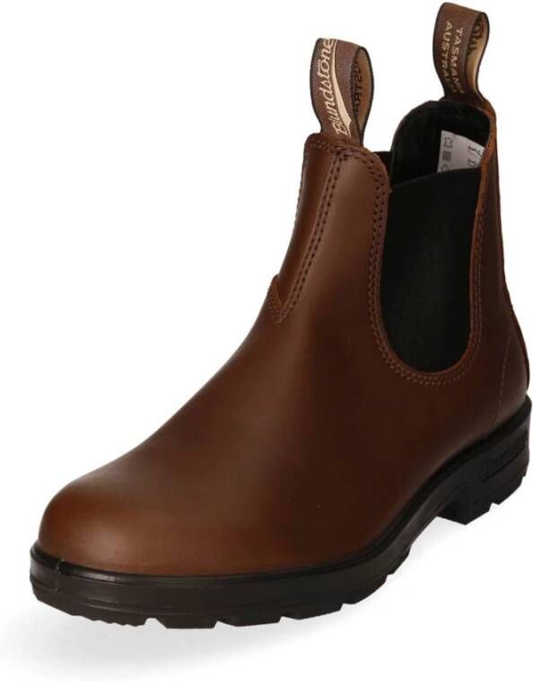 Blundstone Leren Chelsea Boots met Elastische Band Brown Heren
