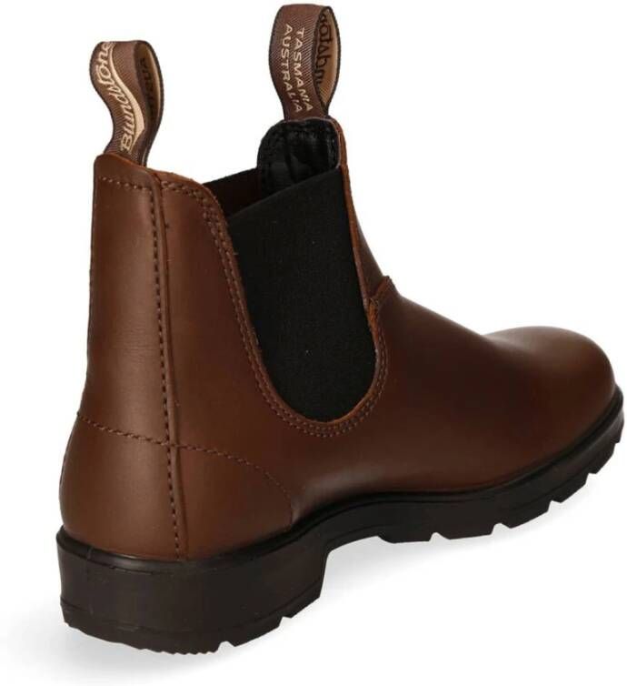 Blundstone Leren Chelsea Boots met Elastische Band Brown Heren