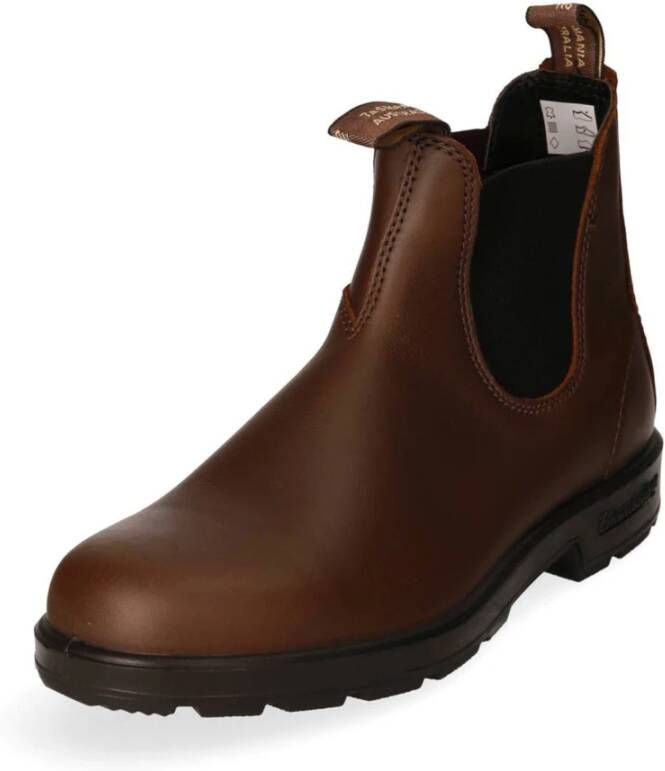 Blundstone Chelsea Boots van Leder met Elastische Inzet Brown Heren