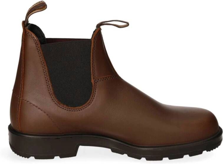 Blundstone Chelsea Boots van Leder met Elastische Inzet Brown Heren