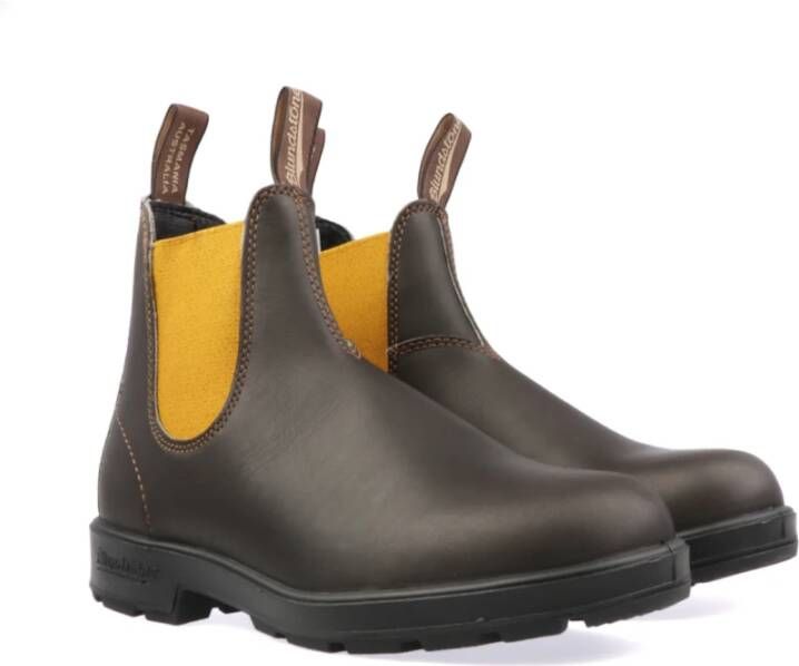 Blundstone Leren Chelsea Laarzen voor Heren Brown Heren