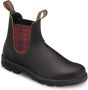 Blundstone Chelsea Stijl Enkellaarzen met Gekleurde Gestreepte Elastieken Black Dames - Thumbnail 10