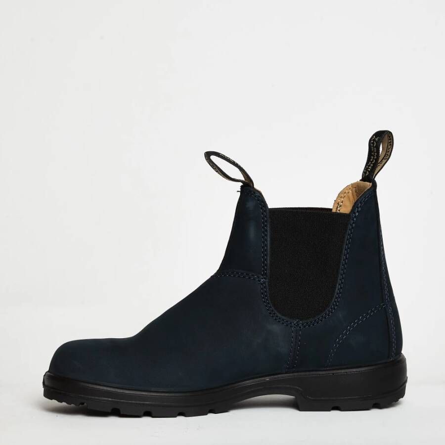 Blundstone Navy Nabuk Chelsea Boot Blue Heren