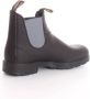 Blundstone Zwarte Leren Enkellaarzen met Marineblauwe Zijelastieken Black Dames - Thumbnail 10