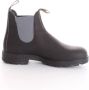 Blundstone Zwarte Leren Enkellaarzen met Marineblauwe Zijelastieken Black Dames - Thumbnail 11