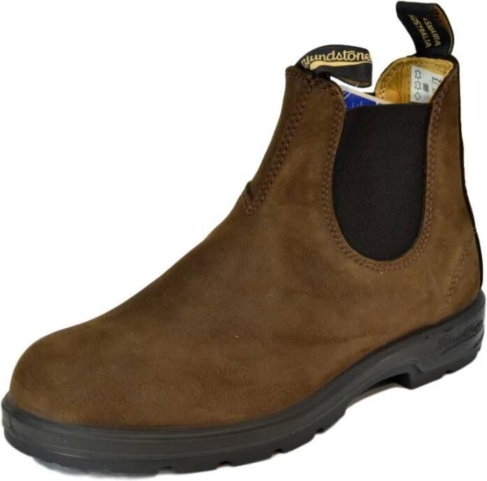 Blundstone Australische Bruine Nubuck Pebble Laarzen Bruin Heren