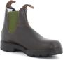 Blundstone Stiefel Boots #519 Stout Brown Leather with Olive Elastic (500 Series)-12UK - Thumbnail 12