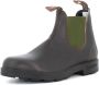 Blundstone Stiefel Boots #519 Stout Brown Leather with Olive Elastic (500 Series)-12UK - Thumbnail 14