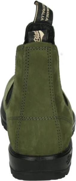 Blundstone Sportieve Groene Nubuck Midden-Top Schoenen