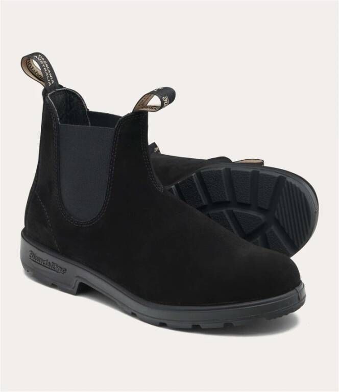 Blundstone Suede Chelsea Boots Black Unisex