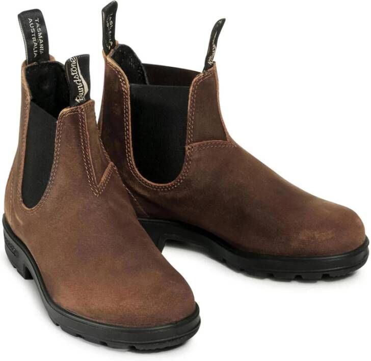 Blundstone Stijlvolle Suède Enkellaarzen Brown Heren