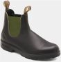 Blundstone Stiefel Boots #519 Stout Brown Leather with Olive Elastic (500 Series)-12UK - Thumbnail 70