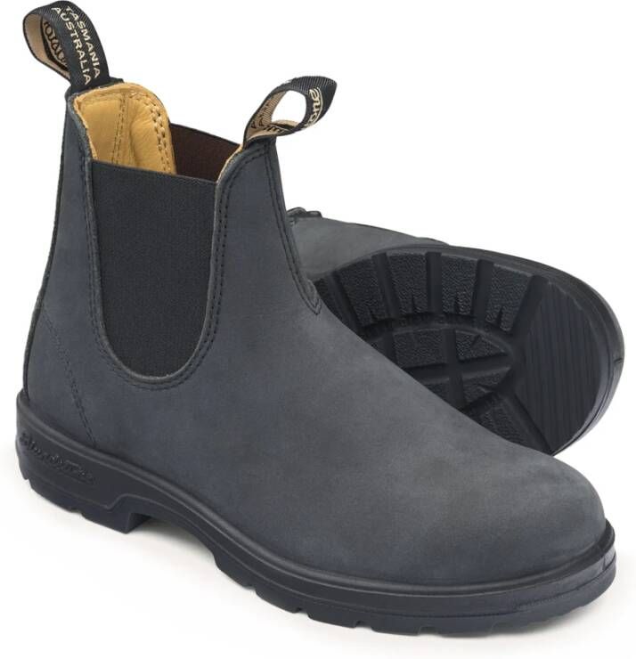 Blundstone Chelsea Boots van leer Black Heren