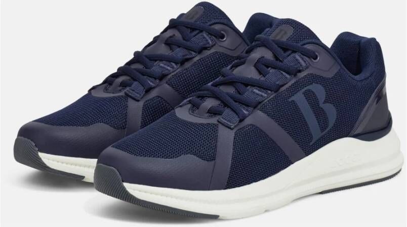 Boggi Milano B Tech Technische Stoffen Sneakers Blue Heren