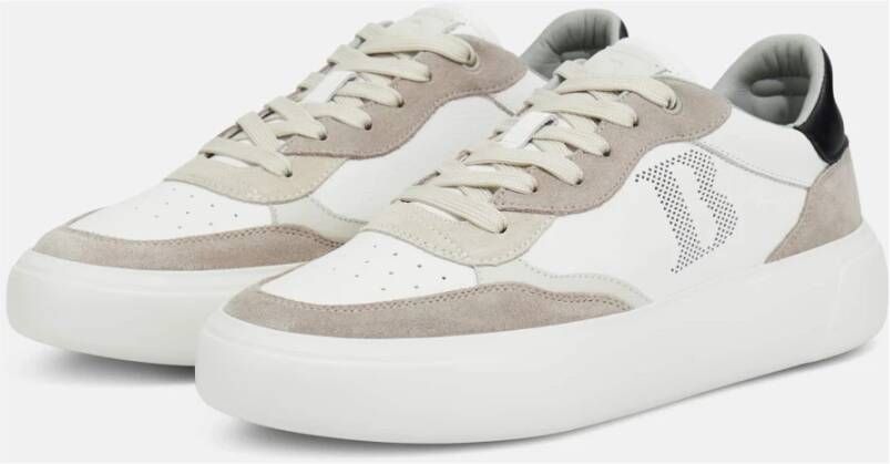 Boggi Milano Leren Sneakers met Macro Logo Multicolor Heren