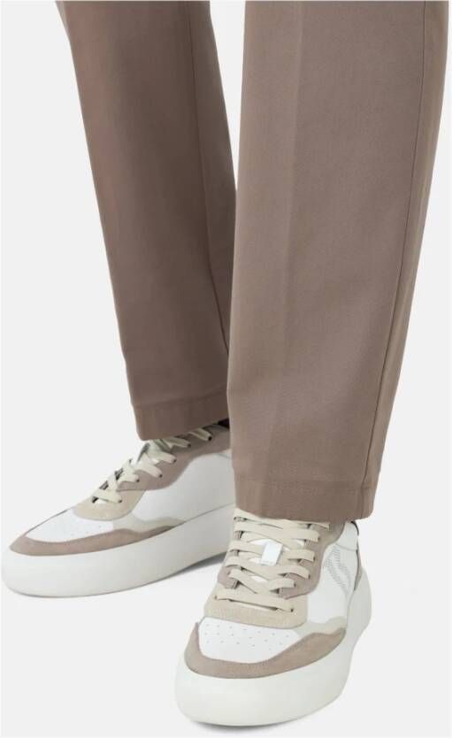 Boggi Milano Leren Sneakers met Macro Logo Multicolor Heren