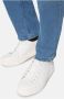 Boggi Milano Leren Sneakers White Heren - Thumbnail 3