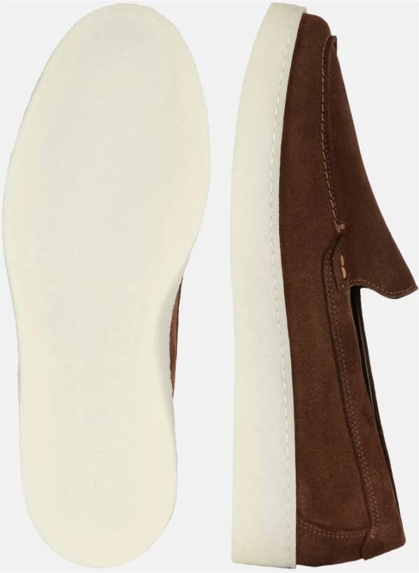 Boggi Milano Suede Loafers Brown Heren